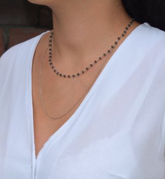Naszyjnik srebrny podwójny Dall'Acqua  ✓Srebrne Naszyjniki Damskie w Sklepie z Biżuterią  (2).JPG